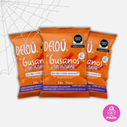 Deloü Gomitas Veganas Sin Azúcar Gusanos Enchilados