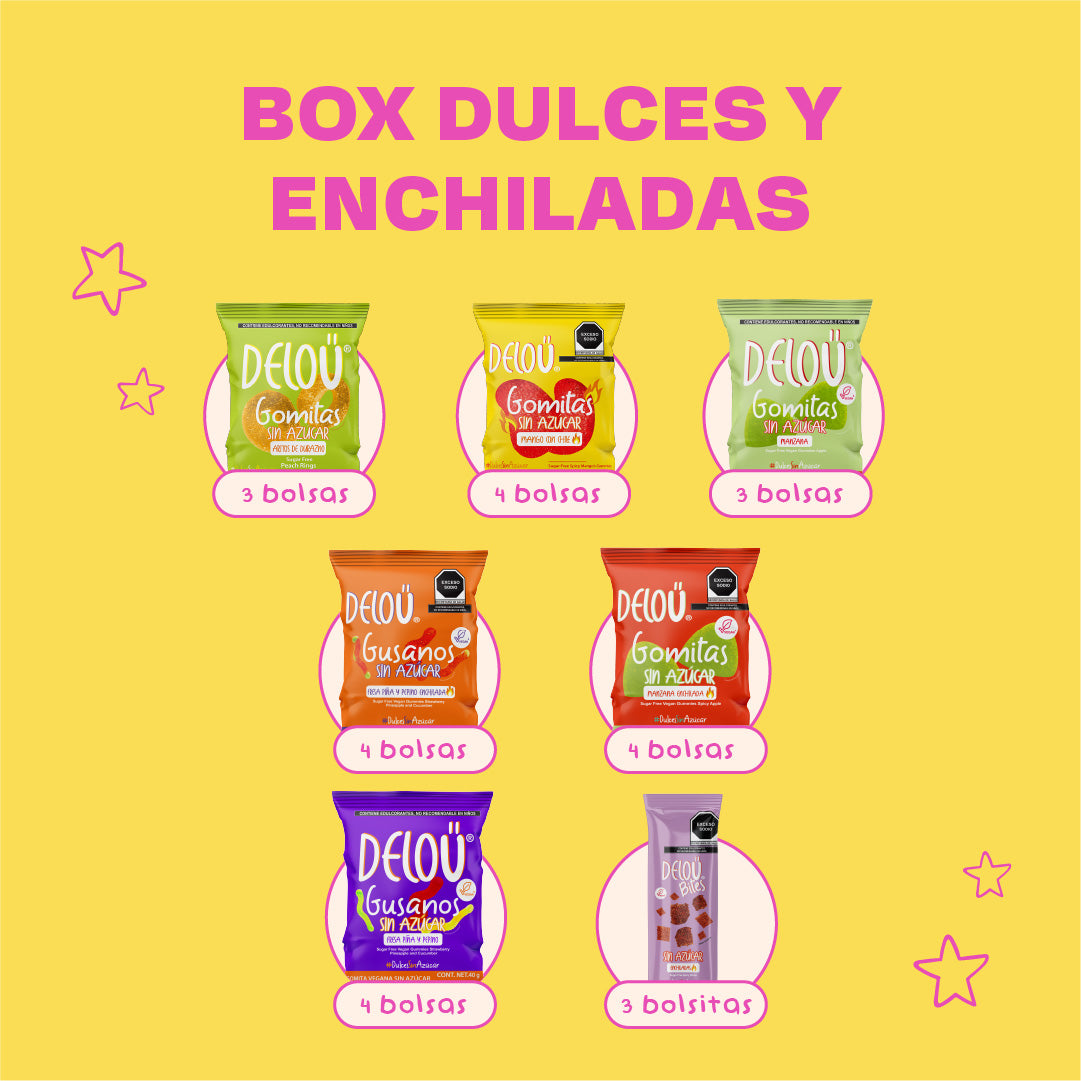 Box Gomitas Dulces y Enchiladas | 25 piezas